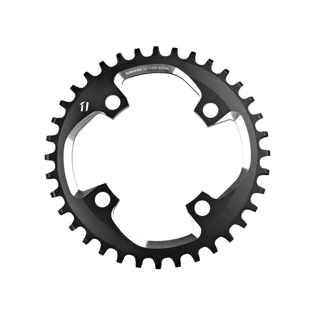 SRAM Chain Ring X - Sync 40T 11 Speed Apex1 Asymetric 110BCD Alumblack BB30 Or GXP - CW8037000 - Aerolux
