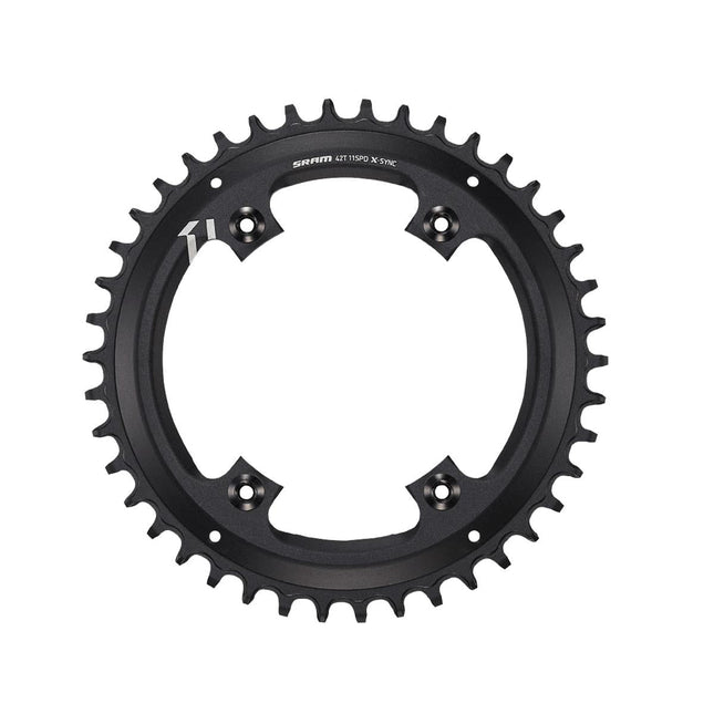SRAM Chain Ring X - Sync 42T 11 Speed Apex1 Asymmetric 110BCD Alumblack BB30 Or Gxp - CW8037010 - Aerolux
