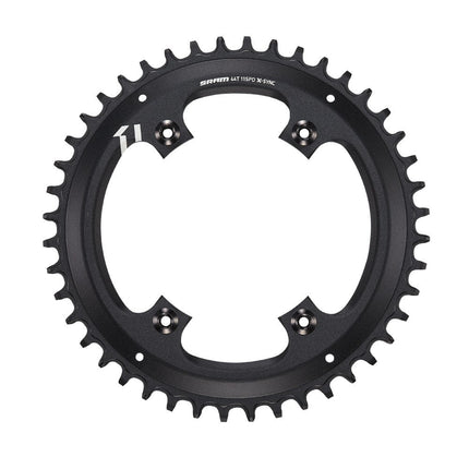 SRAM Chain Ring X - Sync 44T 11 Speed Apex1 Asymmetric 110BCD Alumblack BB30 Or Gxp - CW8037020 - Aerolux