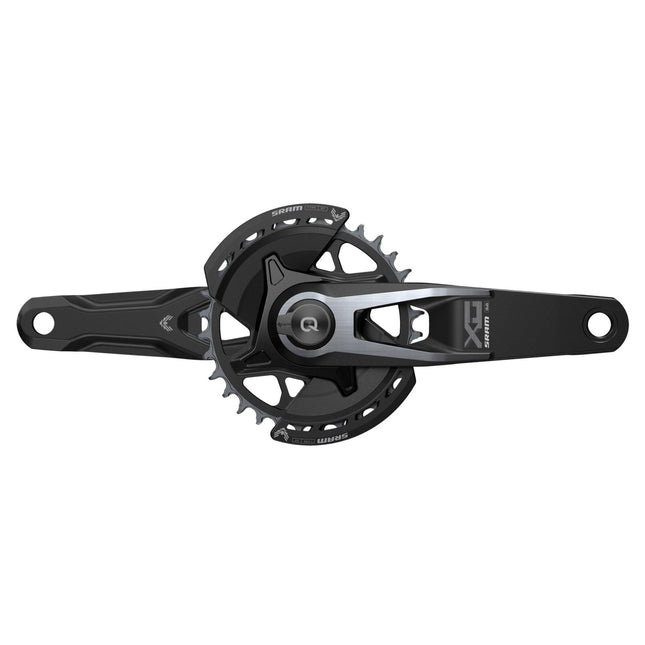 SRAM Crankset Powermeter X0 Eagle Spindle Q174 55mm Chainline Dub MTB Wide Black 2 - Guards 32T T - Type (BB Not Included) 2023 - PMQ8641000 - Aerolux