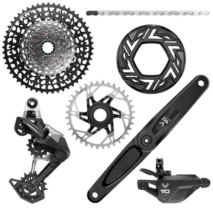 SRAM Eagle 90 Groupset EMTB SRAM/BROSE (RD, Single Click Trigger wClamp, FC Eagle 90, CR T - Type 36T, Clip - on Guard, GX T - Type chain 126l, CS XS - 1275 BLK 10 - 52t) - SGS8337001 - Aerolux
