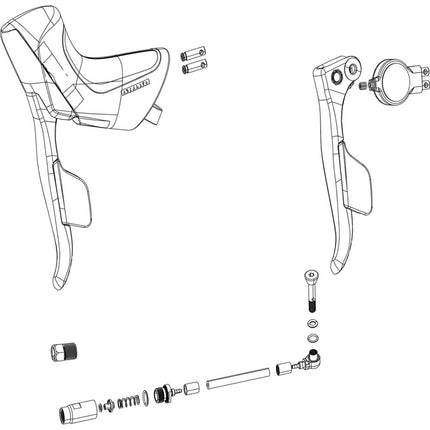 SRAM ED Brake Lever Assembly (Paddle And Elec Pod) AXS Disc - SSP8082008 - Aerolux