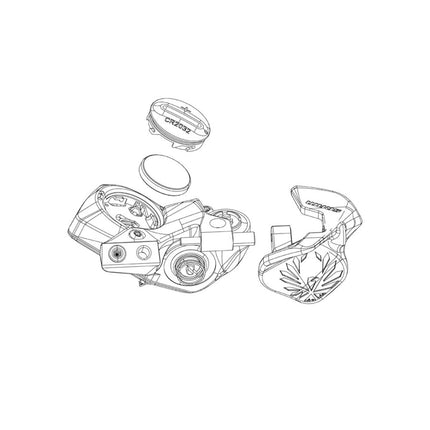 SRAM Electronic Controller Pod Axs Battery Door Kit - Coin Slot Version - Including O - Ring - Compatible With Pods D1 - SSP8018010 - Aerolux