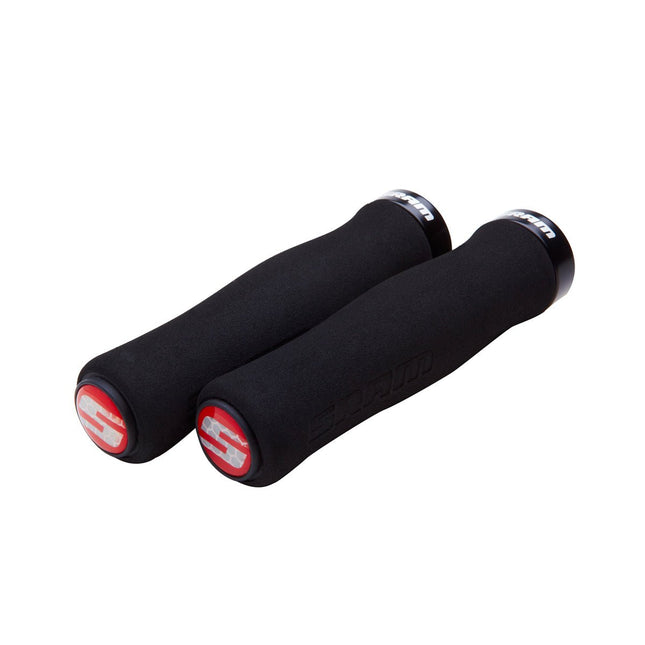SRAM Locking Grips Contour Foam 129mm Black with Single Black Clamp and End Plugs - HGS6806 - Aerolux