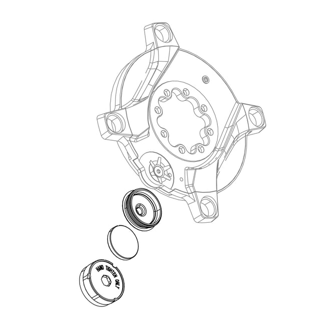 SRAM Power Meter Battery Lid And Cover Quarq Etap AXS Force D1 2X/1X And Red 1X D1 (Updated Laser Etched Coin Cell Warning) - SSP8010003 - Aerolux
