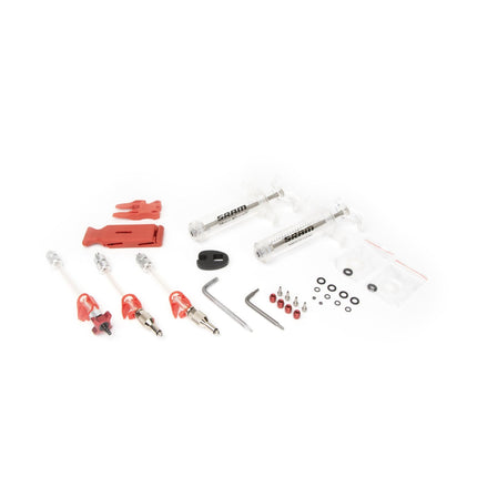 SRAM Pro Dot Brake Bleed Kit (2 Syringes/Fittings, Bleed Blocks, Torx Tool, Crowfoot, Bleeding Edge Fitting) V2 - X0/ Xx/ Guide/Level/Code/Hydroroad/G2 - BK8045003 - Aerolux