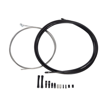 SRAM SlickWire Road Brake Cable Kit 5mm (1x 850mm, 1x 1750mm 1.5mm coated cables, 5mm Kevlar√Ü reinforced compression - free housing, ferrules, end caps, frame protectors) - SC8006003 - Aerolux