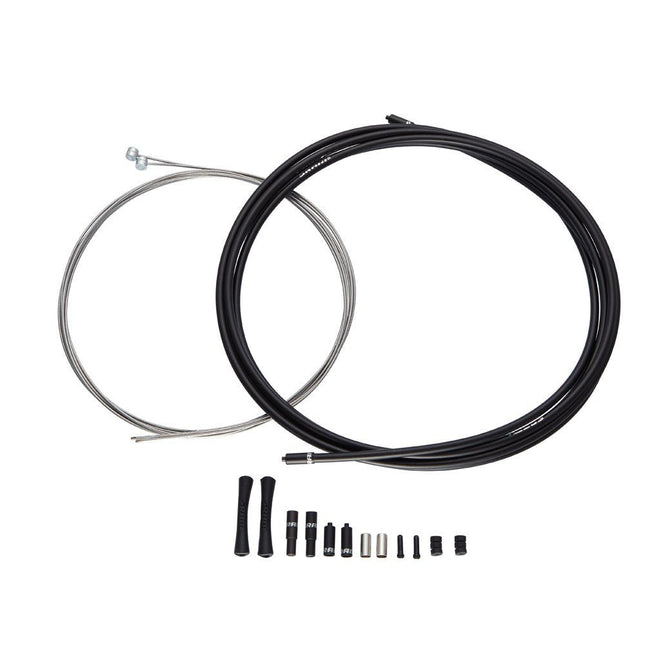 SRAM SlickWire XL Road Brake Cable Kit Black 5mm (1x 1350mm, 1x 2750mm 1.5mm coated cables, 5mm KevlarÆ reinforced compression - free housing, ferrules, end caps, frame protectors) - SC8006005 - Aerolux