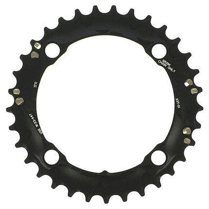 Sram Spare - Chain Ring MTB 42T 120 S2 AL6 Long Pin GXP CNC 2X10 Blast Black - CRT42XBL - Aerolux