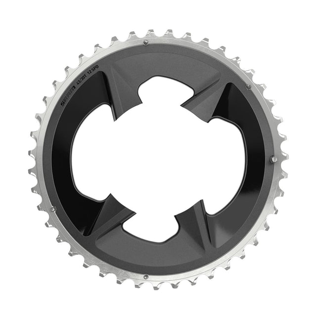 SRAM Spare - Chain Ring Road 43T 94BCD 2X12 Rival Wide Black With Cover Plate - SSP8028000 - Aerolux