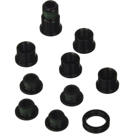 Sram Spare - Crank Chainring Bolt Kit Red Hidden Bolt 5/Arm Aluminium Black - CBS300 - Aerolux
