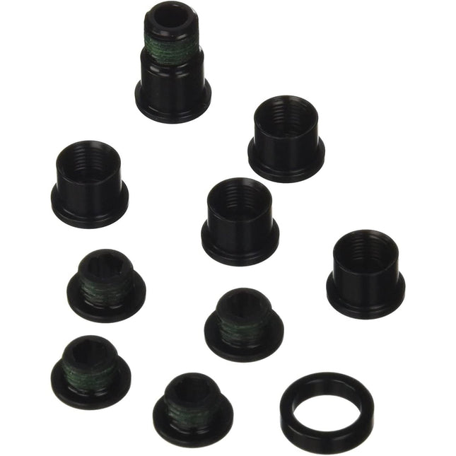 Sram Spare - Crank Chainring Bolt Kit Red Hidden Bolt 5/Arm Aluminium Black - CBS300 - Aerolux