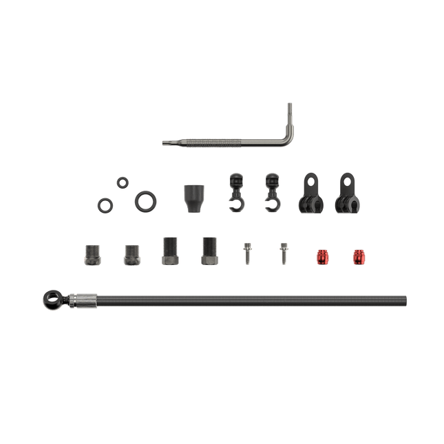 SRAM Spare - Disc Brake Hydraulic Hose Kit - Black Banjo - 2000mmblk(Inc. Banjo, Fittings) - Level Ult,Level Tlm (A1), Code R/Rsc (B1),Red Etap Hrd,S900 Monoblock - SSP18039000 - Aerolux