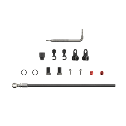 SRAM Spare - Disc Brake Hydraulic Hose Kit - Silver Banjo - 2000mm (Inc. Banjo, Fittings) - Xx,Juicy5/7/,Guide R/Rs/Rsc/Ult (B1),Guide T(A1),G2 Rsc/Ult, Mavenult/Slv(A1) - SSP8038000 - Aerolux