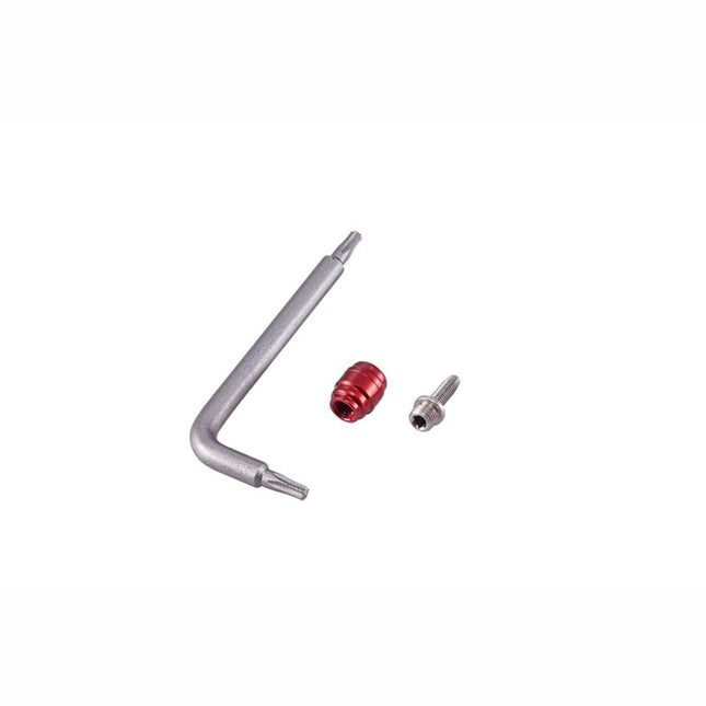 Sram Spare - Disc Brake Spare Lever Hydraulic Disc Brake Hose Fitting Kit Includes 1 Threaded HoseBarb, 1 Red Comp Fitting) Qty 1 - Stealthamajig - SS5378803004 - Aerolux