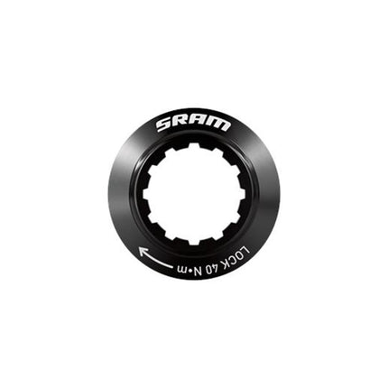 Sram Spare - Hub Centerlock Rotor Disc Lockring Black Sram Logo Qty 1 2021 - SSP8063004 - Aerolux