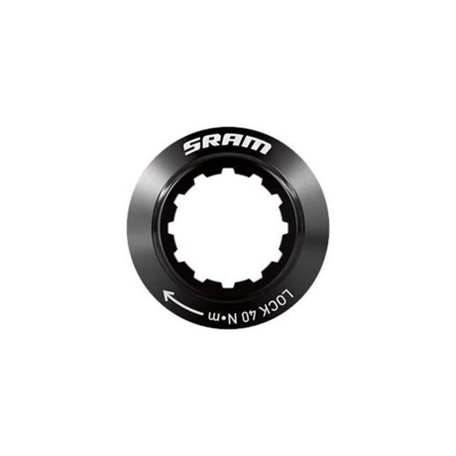 Sram Spare - Hub Centerlock Rotor Disc Lockring Black Sram Logo Qty 1 2021 - SSP8063004 - Aerolux