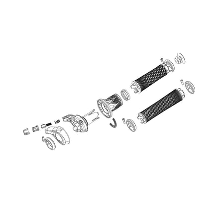SRAM Spare - TWIST SHIFTER GRIP INCLUDING LOCKRING XX1/X01/NON SERIES EAGLE - SSP010002 - Aerolux