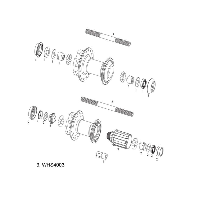 Sram Spare - Wheel Spare Parts Kit Freehub Body, MTH 406 - WHS4003 - Aerolux