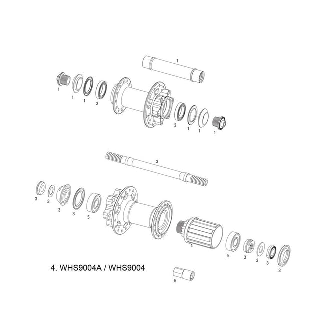 Sram Spare - Wheel Spare Parts Kit Freehub Body X - 9 V2 Rear - WHS9004A - Aerolux