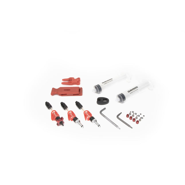 SRAM Standard Dot Brake Bleed Kit (2 Syringes/Fittings, Bleed Blocks, Torx Tool, Crowfoot, Bleeding Edge Fitting) V2 - X0/ Xx/ Guide/Level/Code/Hydroroad/G2 - BK8045001 - Aerolux