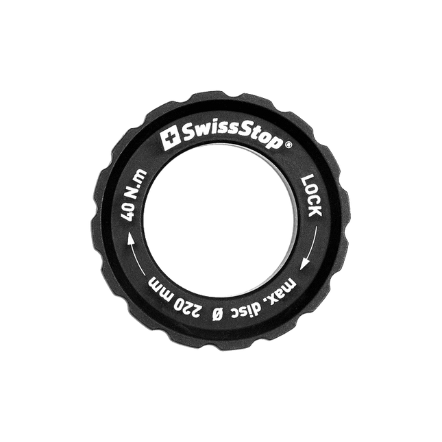 SwissStop Centre Lock Lockring Max 220mm Rotor - P100006280 - Aerolux