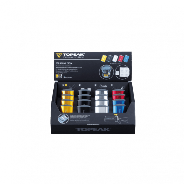 Topeak Rescue Box counter top display - TRB02 - Aerolux