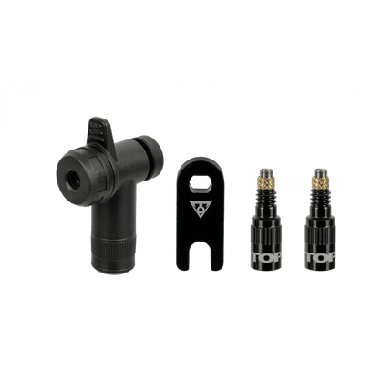 Topeak Turboflow Valve Combo W/Rapidhead - TFV-12 - Aerolux