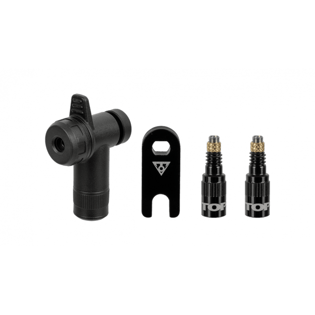 Topeak Turboflow Valve Combo W/Rapidhead - TFV-12 - Aerolux