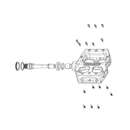Truvativ Pedal Pins for Holzfeller (32 pcs) - PETS3010 - Aerolux