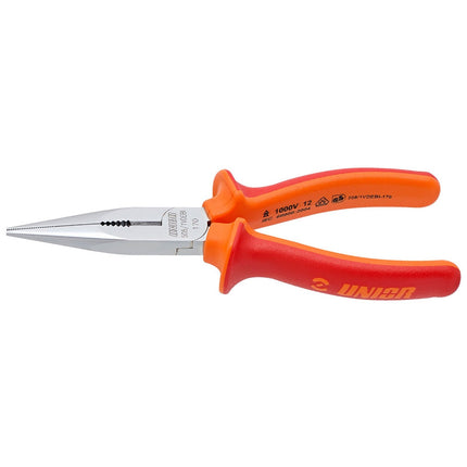 UNIOR Long Nose Pliers With Side Cutter And Pipe Grip, Straight - UN610436 - Aerolux