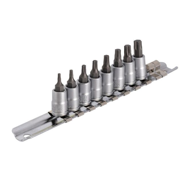 UNIOR Screwdriver Socket Set With Tx Profile 1/4" On Rail 2024 - UN629696 - Aerolux