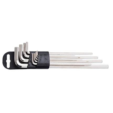 UNIOR Set Of 10 Hexagon Wrenches, Long Type On Plastic Clip - UN626770 - Aerolux