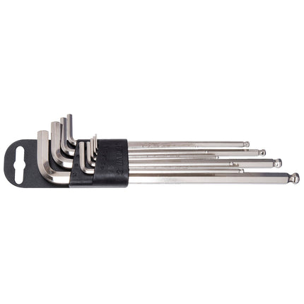 UNIOR Set Of Ball End Hexagon Wrenches, Long Type On Plastic Clip - UN626771 - Aerolux