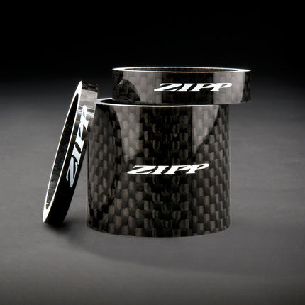 ZIPP Headset Spacer Set UD Carbon (4mm x 2 8mm x 1 12mm x 1, 30mm x 1) - ZPHEAD124010 - Aerolux