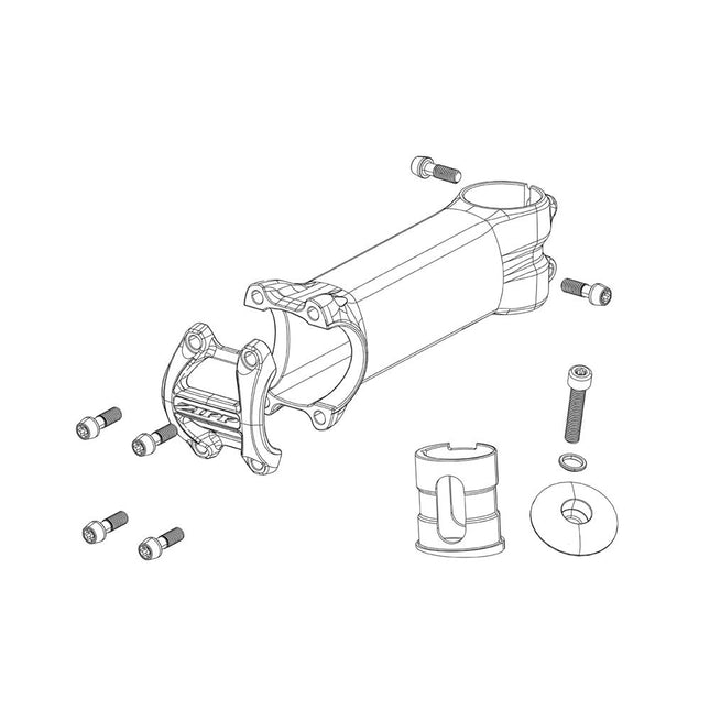 Zipp Spare - HANDLEBAR VUKA ALUMINA TOP MOUNT LOWER CLAMPS AND BOLTS - ZSP010000 - Aerolux