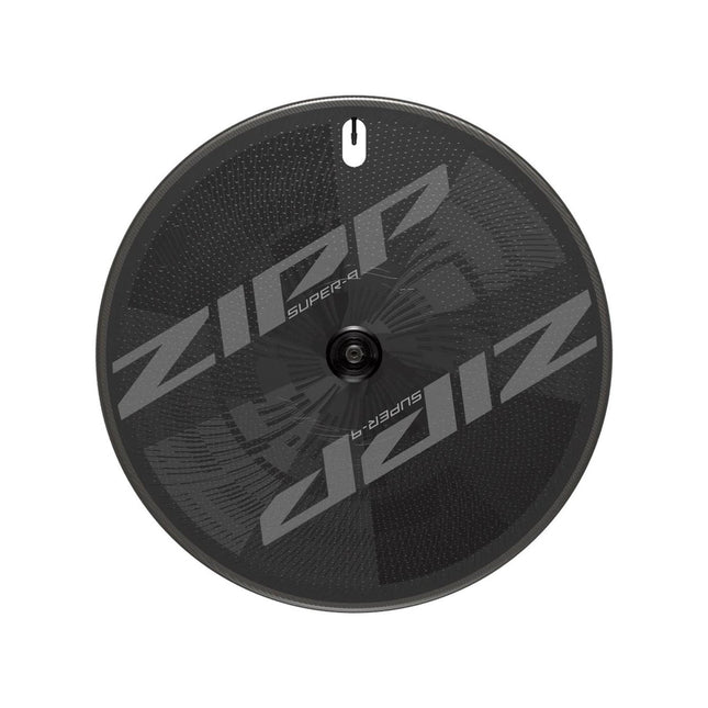 Zipp Super - 9 Carbon Disc Wheel Tubeless Track 700C Rear Wheel 120mm Bolted (Ta12x120mm Included) Standard Graphic B1 - ZPWH8729004 - Aerolux