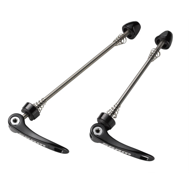 ZIPP TANGENTE QUICK RELEASE SKEWER - Titanium Black with Silver Logo 100mm/130mm Pair for Road Wheels - ZPWS240050 - Aerolux
