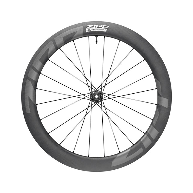 Zipp Wheel - 404 Firecrest Carbon Tubeless Disc Brake Center Locking 700c Front 24Spokes 12x100mm Standard Graphic B1 - ZPWH8620000 - Aerolux