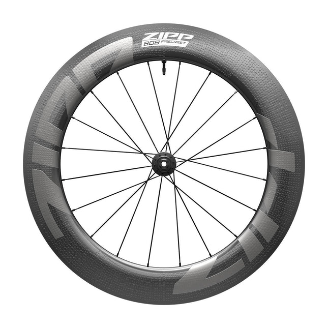 Zipp Wheel - 808 Firecrest Carbon Tubeless Disc Brake Center Locking 700c Front 20Spokes 12x100mm Standard Graphic B1 - ZPWH8693000 - Aerolux