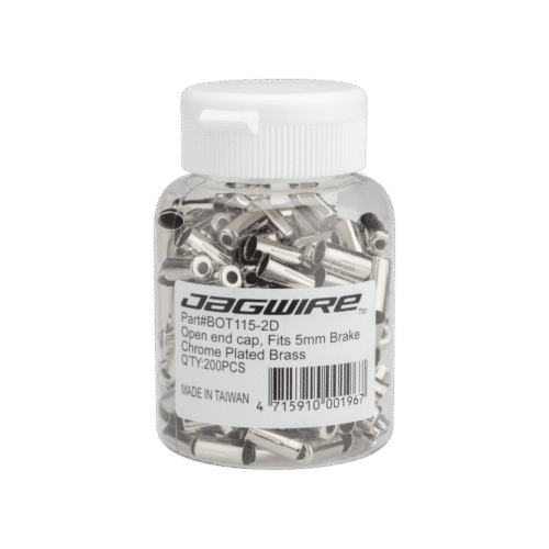 End caps Open - 5mm Brake Crimp - Brass