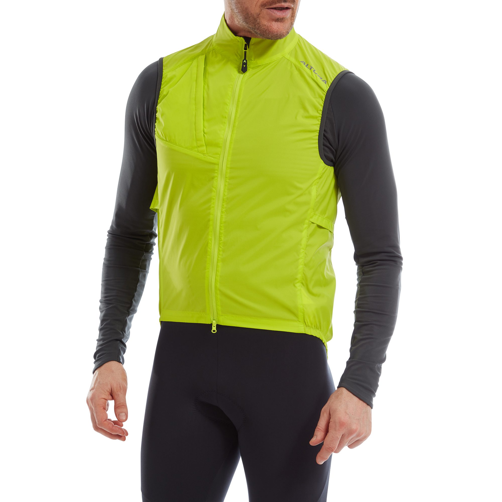 Altura Airstream Men's Windproof Gilet 2022: LIME M