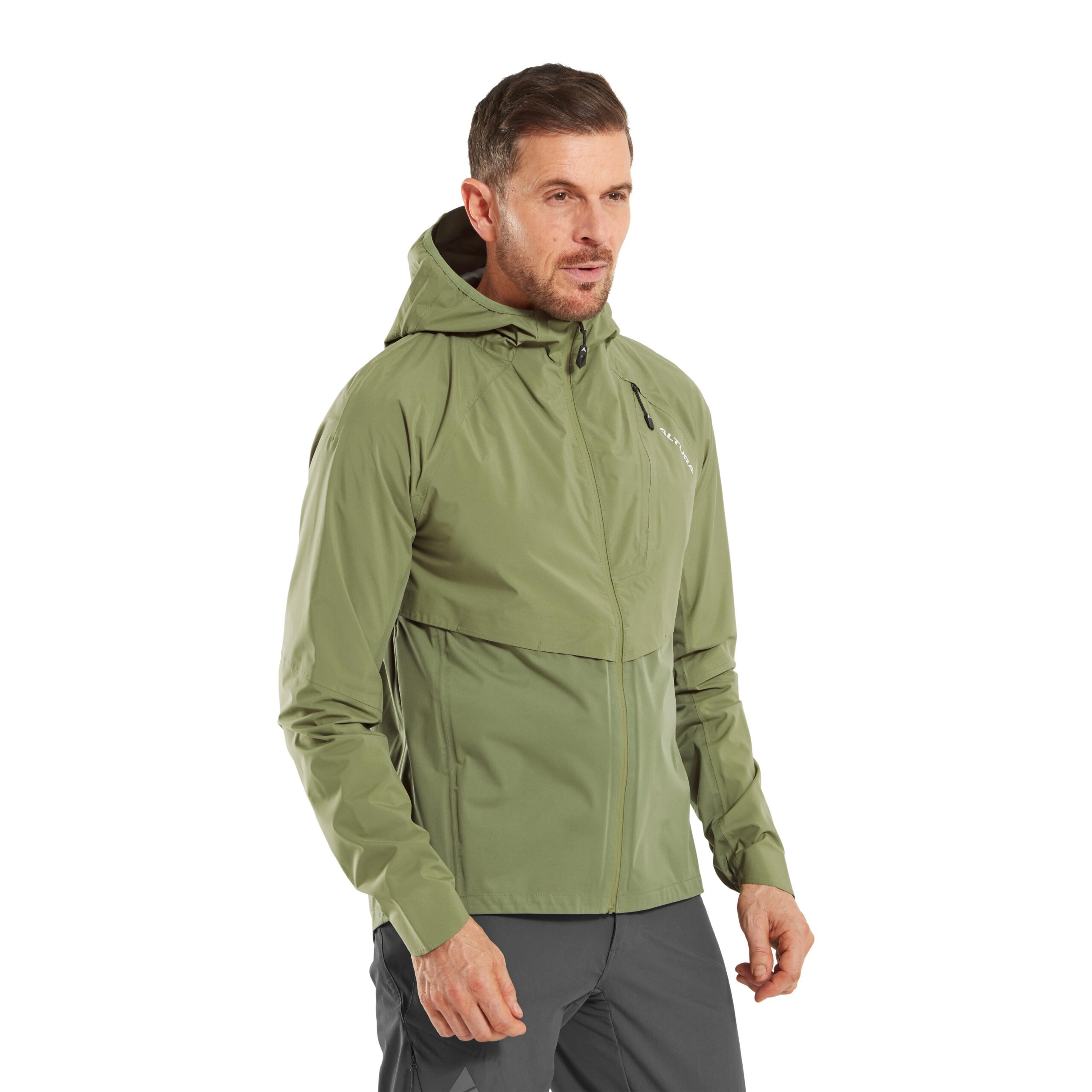 Altura Esker Men's Waterproof Packable Jacket 2023: OLIVE M