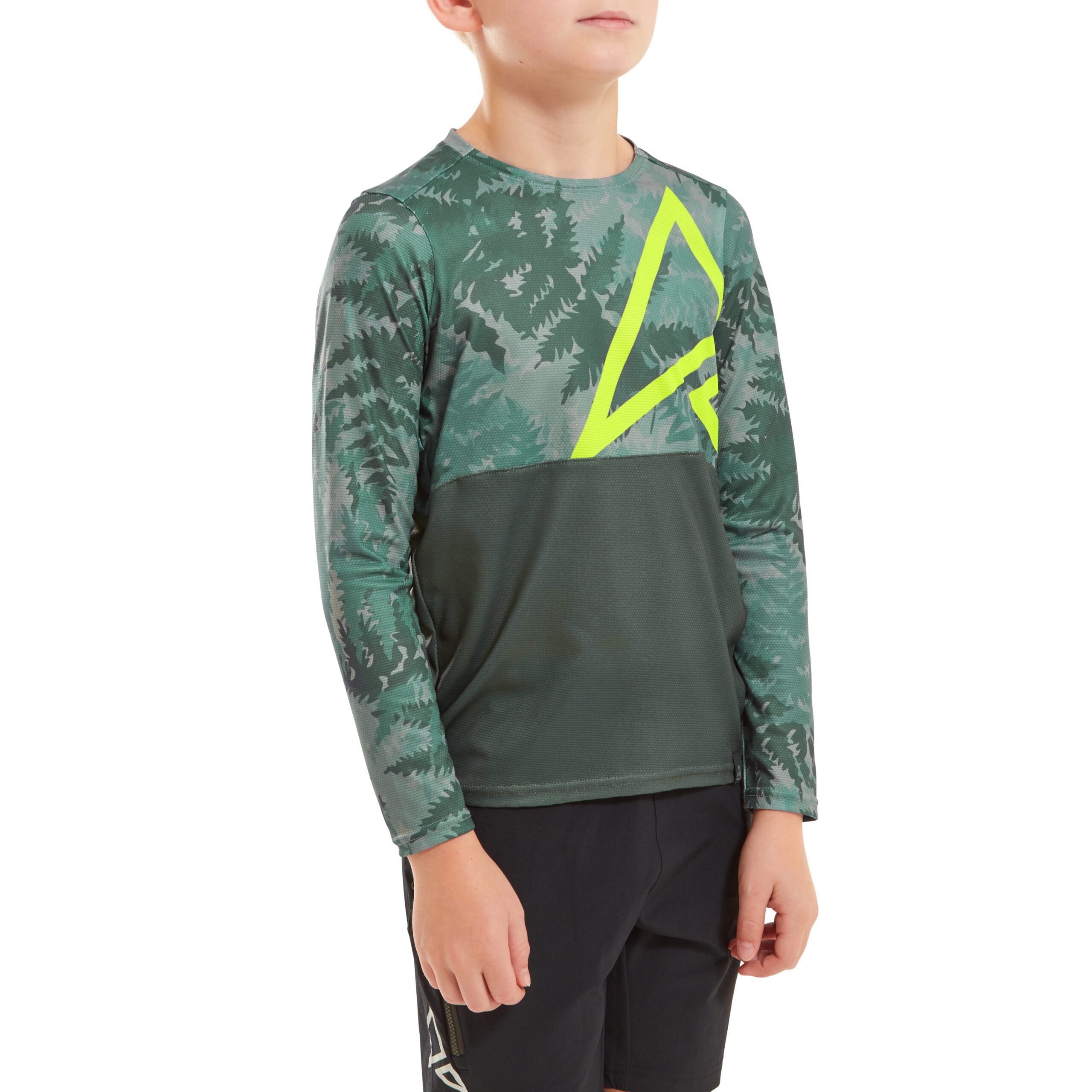 Altura Spark Light Weight Kids Long Sleeve Jersey 2023: OLIVE 11-12 YEARS