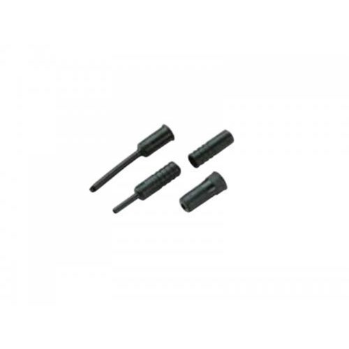 Ashima Action+ Gear End Caps (200pcs): BLACK 4.5MM