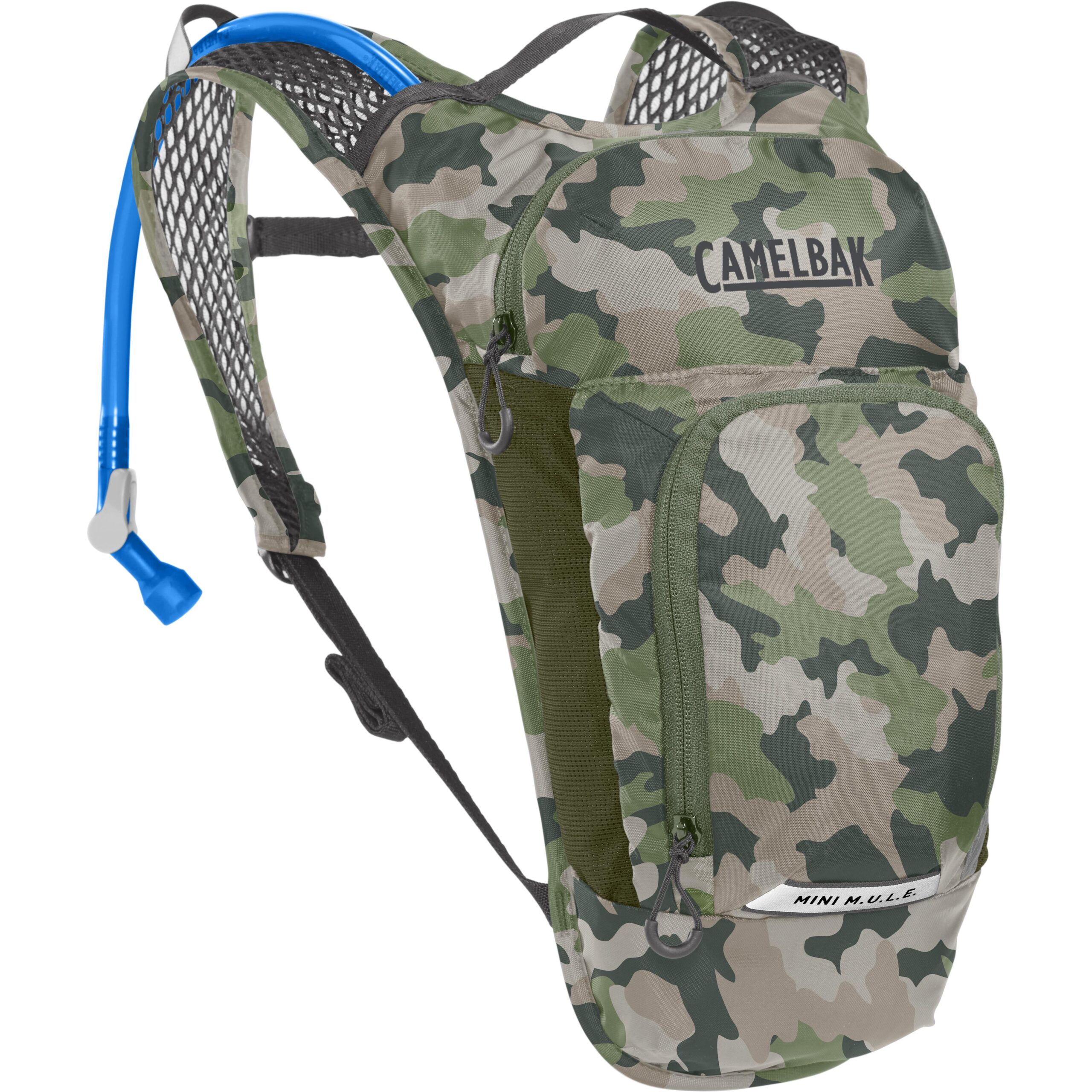 CamelBak Kids' Mini M.U.L.E. Hydration Pack 3L with 1.5L Reservoir: CAMO 3L