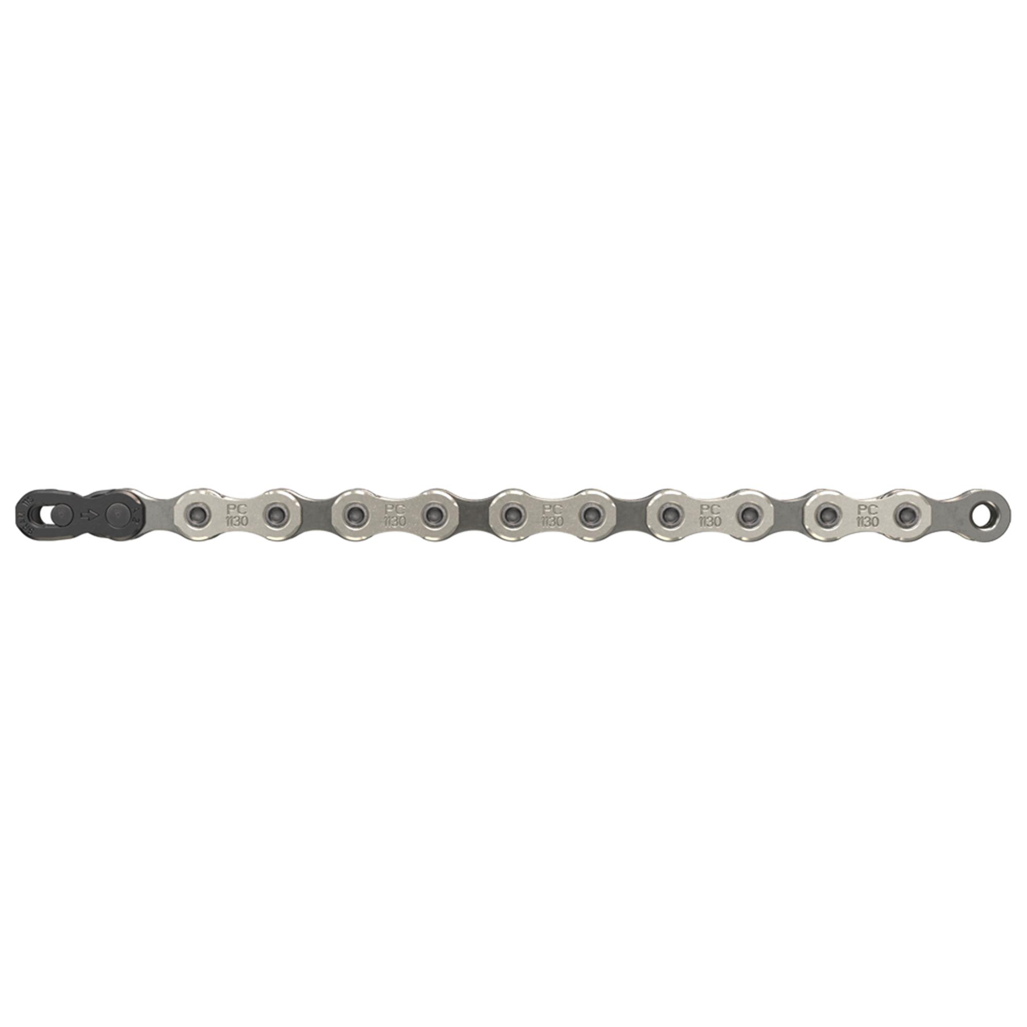 SRAM PC1130 11 Speed Chain Silver 120 Link with PowerLock: SILVER 11 SPEED