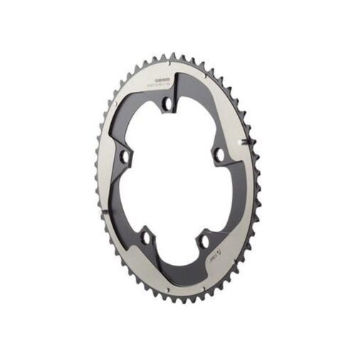 SRAM Chain Ring Road Red22 X-Glide R 53T Yaw 11 Speed S3 Hidden Bolt/Non-Hidden Bolt 130 Alum 5mm Falcon Grey BB30 or GXP (53 39): GREY 11SPD 53T