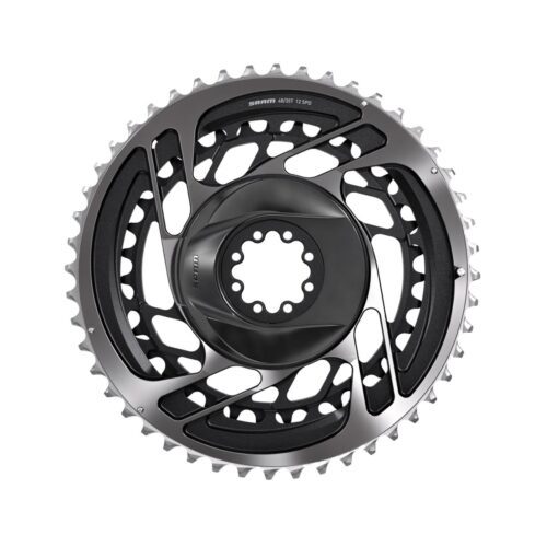 SRAM Chain Ring Road Dm Kit Non-Power Red: POLAR GREY 46-33T