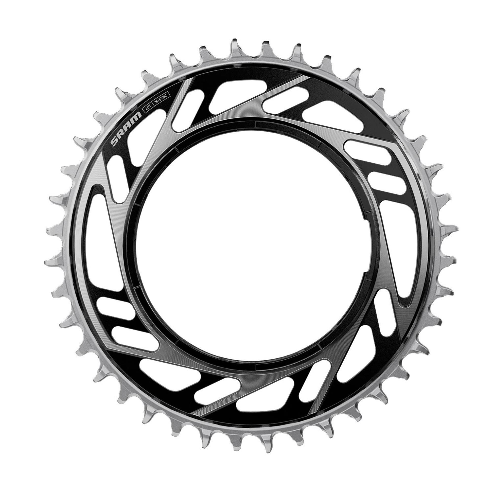 SRAM Chain Ring Road Threaded Mount X-Sync Red E1 (Including Thread Back Up Pin For Chainring): BLACK/SILVER 44T